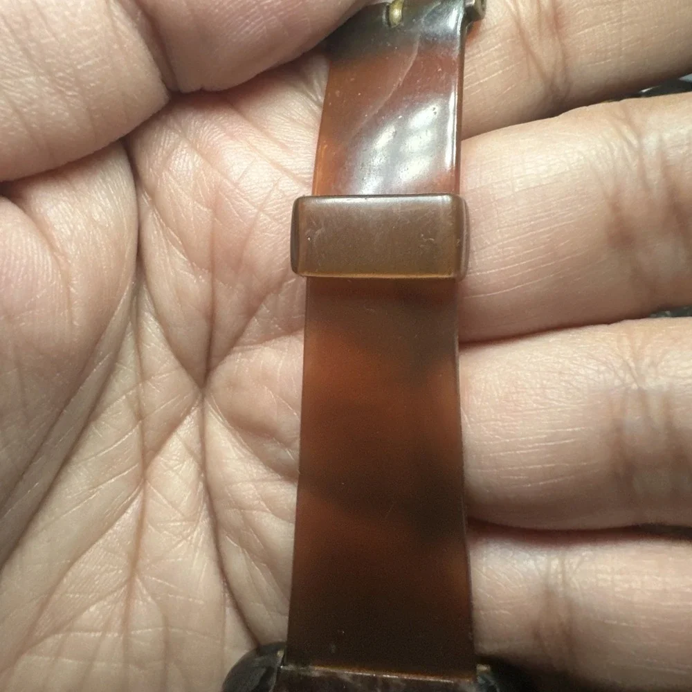 VTG 1970 Buler Swiss Mod Depose Watch Transparent Lucite Acrylic Mechanical RUNS